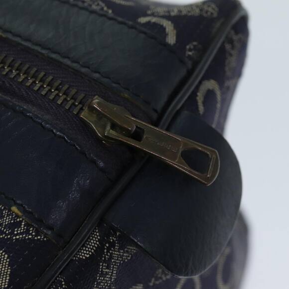 CELINE C Macadam Canvas Hand Bag Navy - Picture 10 of 16